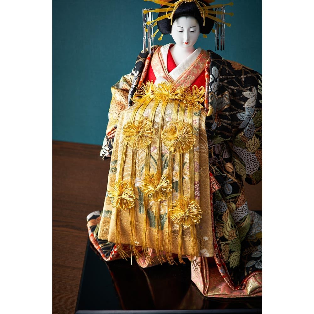 Amazon.co.jp: 久月official 日本人形 松寿作 花魁 正絹袋帯