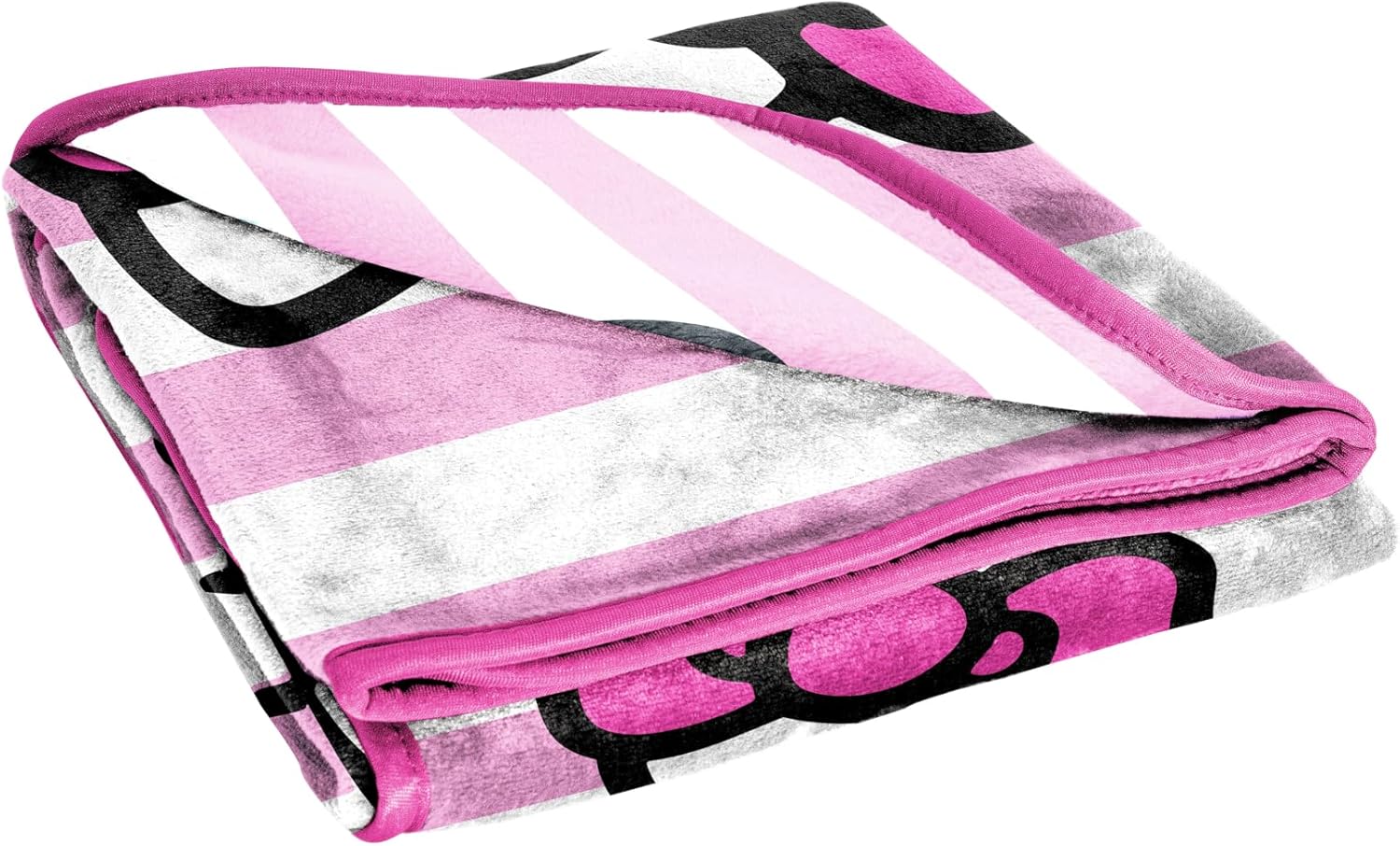 Jay Franco Plush Throw Blanket – Soft & Cozy Fleece Throw for Bedroom & Couch Décor, Official Licensed Product, Pink - Hello Kitty, 46x60 - Throw Blanket - Image 6