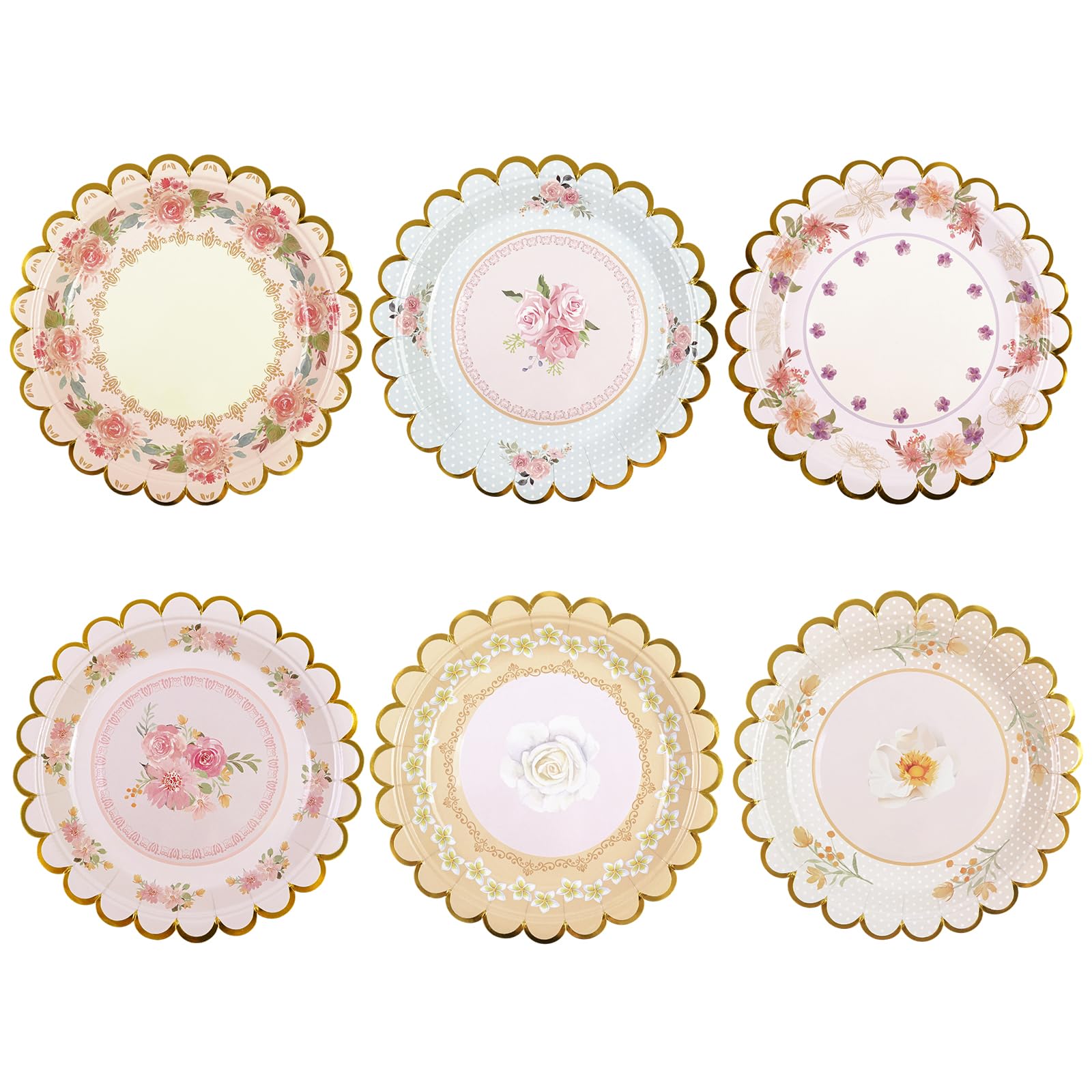 Creative Party – 8 Piatti Dessert Carta Con Fata Floreale, Diametro 17,8 Cm, Per Compleanni Bambine