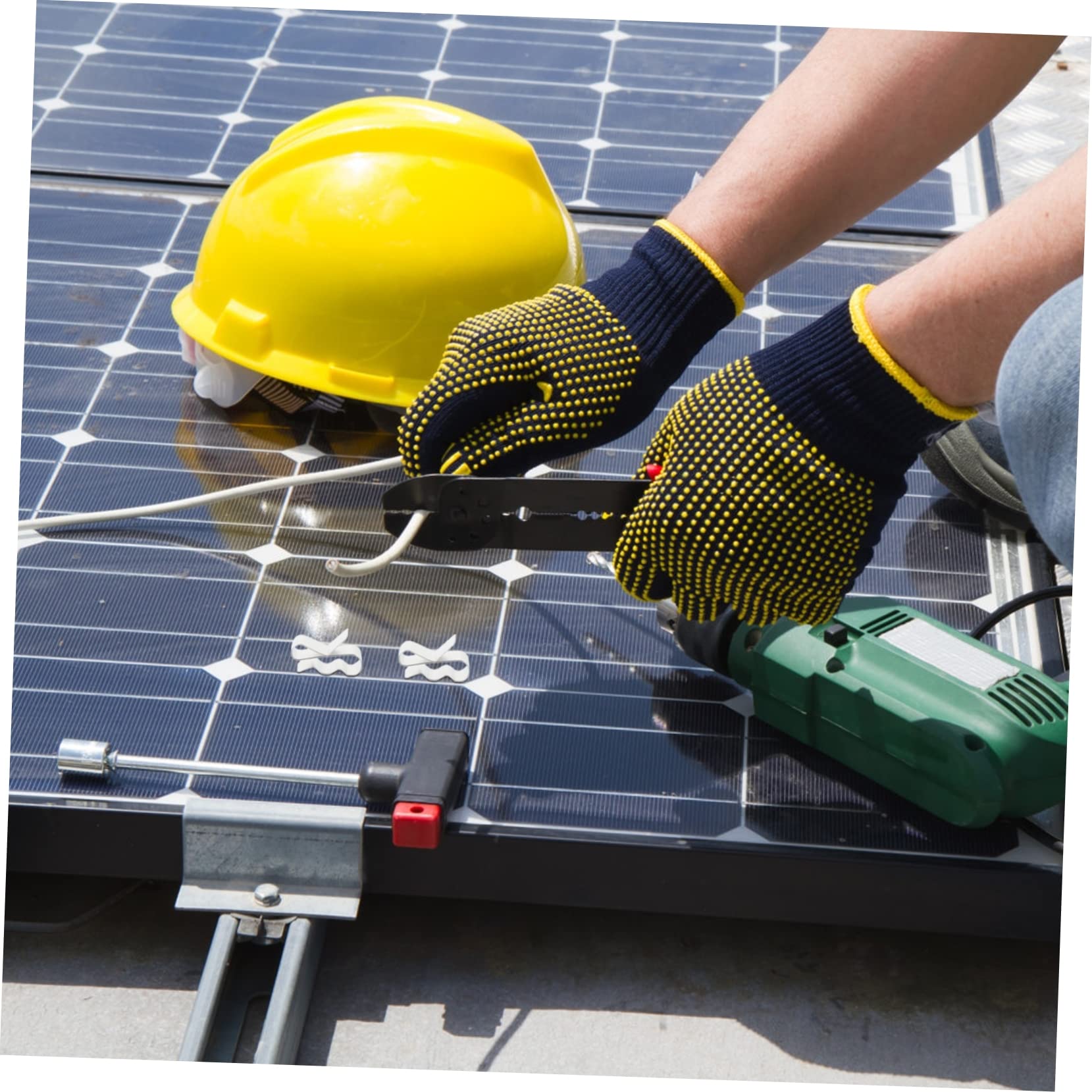 PartyKindom 600stücke Photovoltaik Kabelclips Für Solarmodule Kabelhalterungen Zur Sicheren Befestigung Von Solarkabeln Unter Dem Modulrahmen Einzigartiges Design Zwei Kabel Für Trailer Und