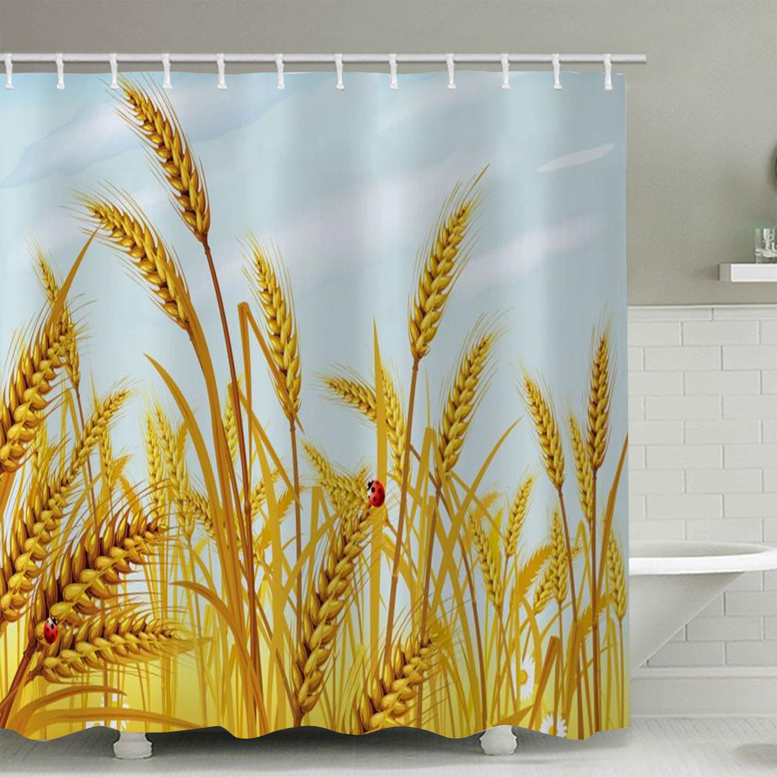 FAIRYGATE Duschvorhang Fenster Bathroom Curtains Duschvorhan