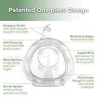 Vista 5 de haakaa - Colector de leche materna Ladybug, colector de leche para lactancia, cáscara de pecho para lactancia, reutilizable, colector de fugas