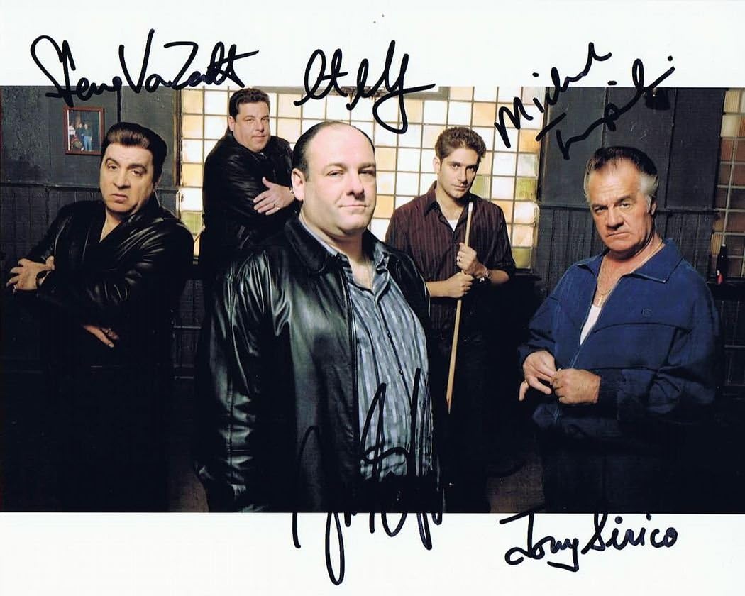 Amazon 直筆サイン ザ ソプラノズ The Sopranos 1999 07 ジェームズ ガンドルフィーニ As トニー ソプラノ James Gandolfini As Tony Soprano スティーヴン ヴァン ザント As シルヴィオ ダンテ Steven Van Zandt As Silvio Dante マイケル