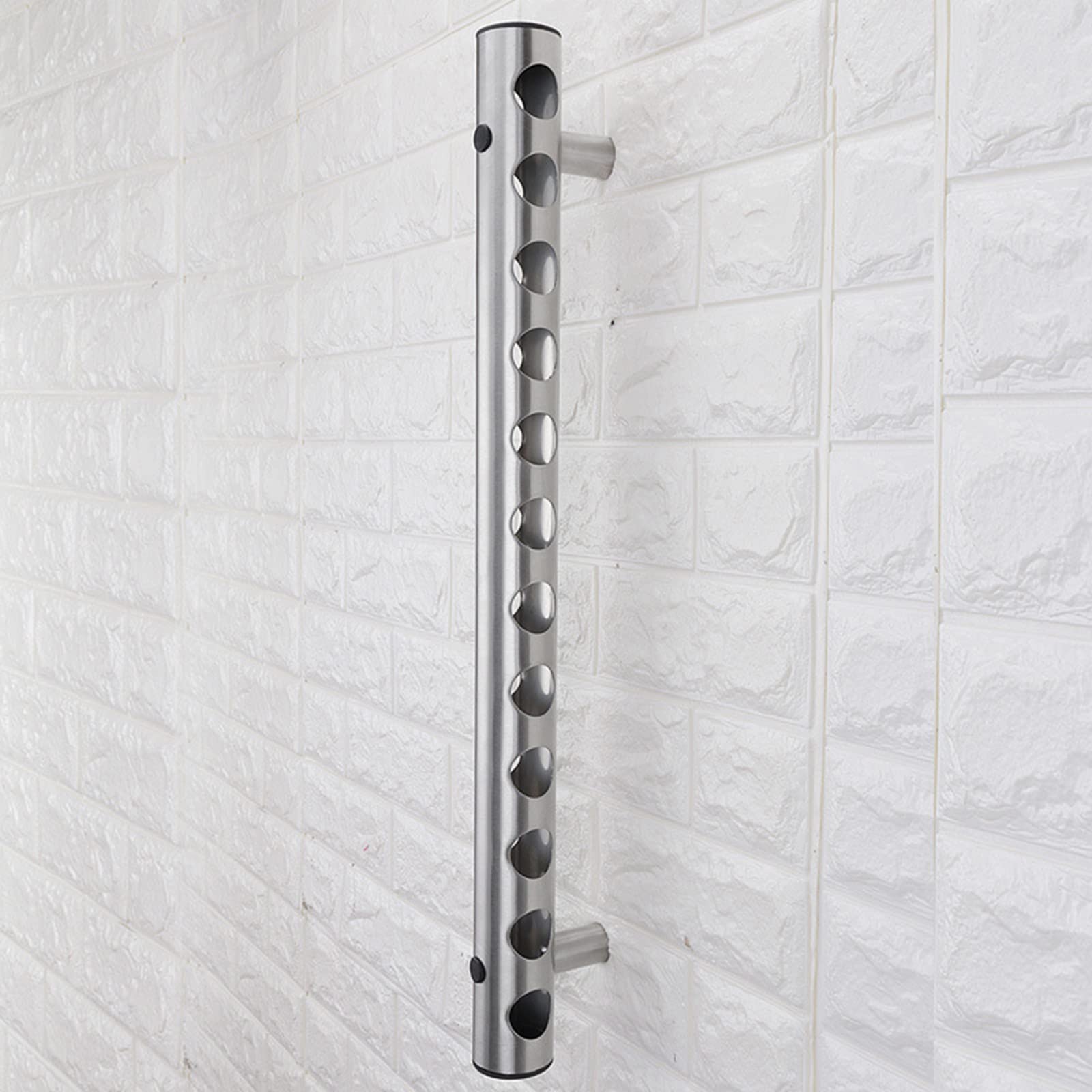 Portavino a Parete, portavino in Acciaio Inox 12 Fori, a Parete, Cucina, Bar Famiglia, portavino, gestore Display 62cm