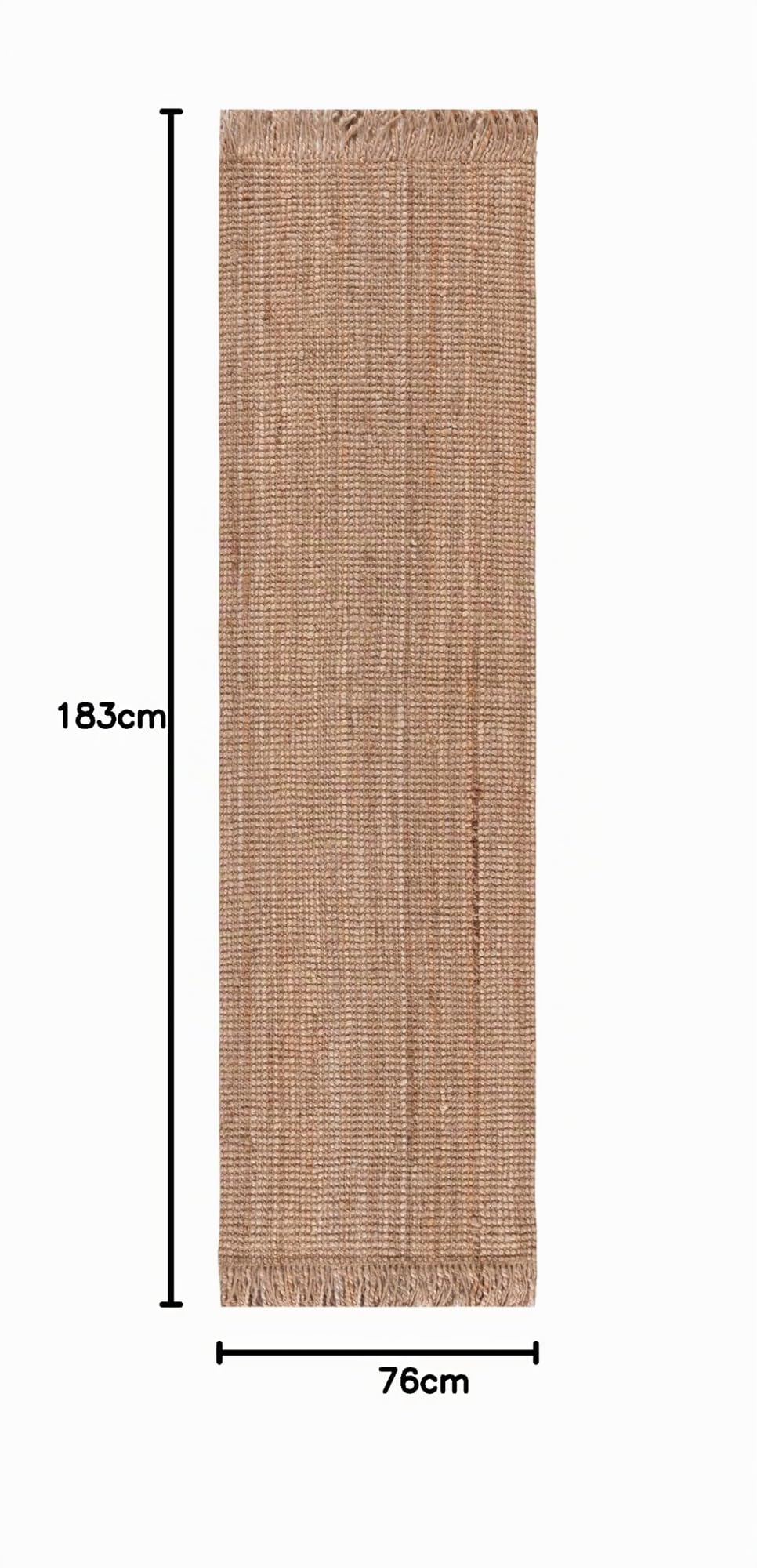 SAFAVIEH Tapis en Fibres Naturelles Salon, Salle à Manger, Chambre à Coucher - Natural Fiber Collection, Tapis à Poil Court, Naturel, 76 X 183 cm