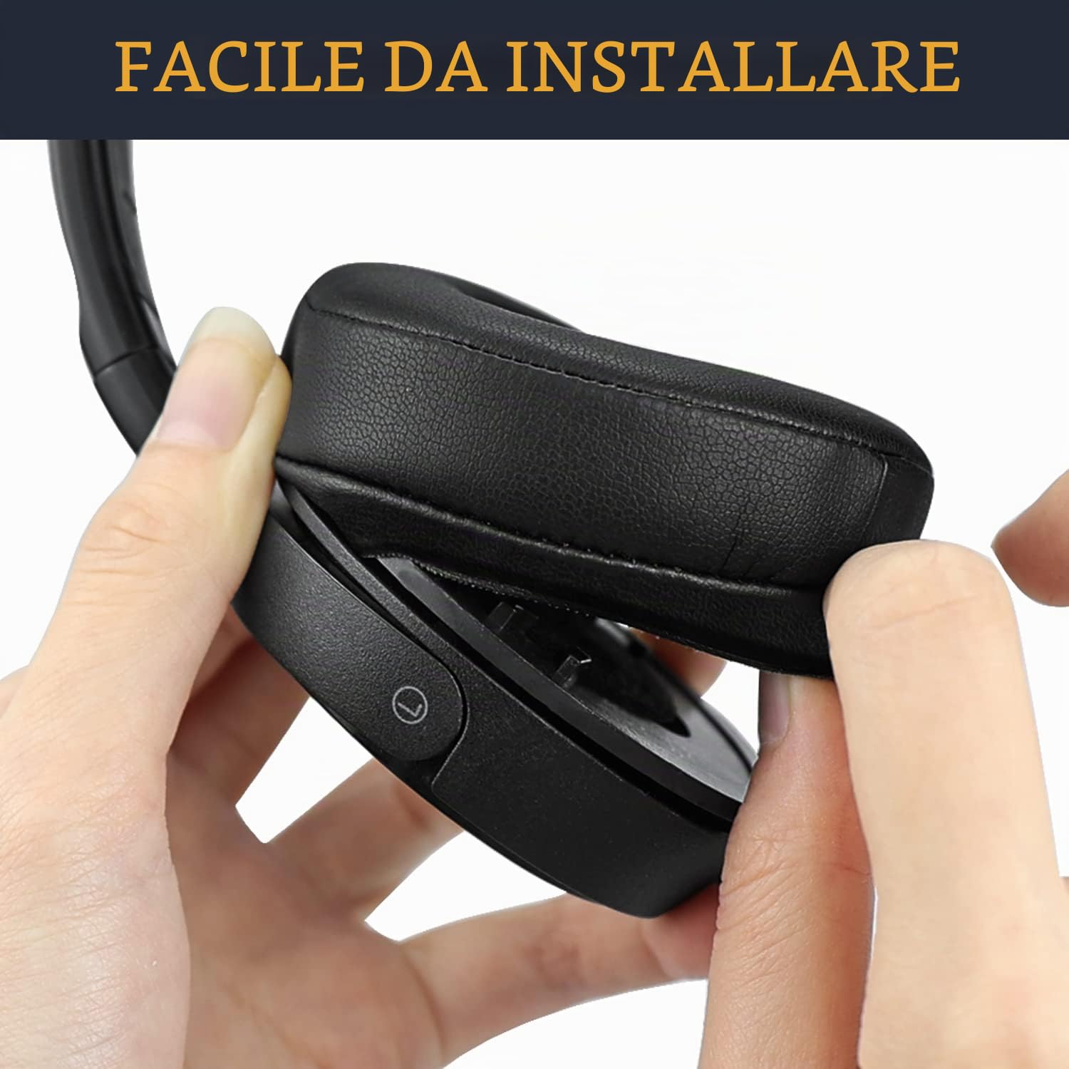 Soulwit Cuscinetti 70mm Ricambio per Sony WH-CH500 MDR-ZX100 Ear Pads Cushions