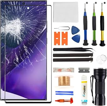 for Samsung Galaxy Note 20 Ultra Screen Replacement,Replacement Screen for Galaxy Note 20 Ultra Series 6.9 inch,Glass Replacement Kit with Repair ToolsNO OLED & Touch Digitizer