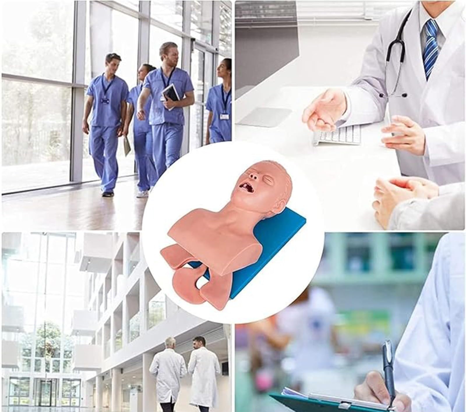 Manichino Adulto Di Addestramento Di Intubazione Manichino Delle Vie Aeree Modello Manichino Di Intubazione Adulto Del PVC, Educazione Del Laboratorio Scientifico A
