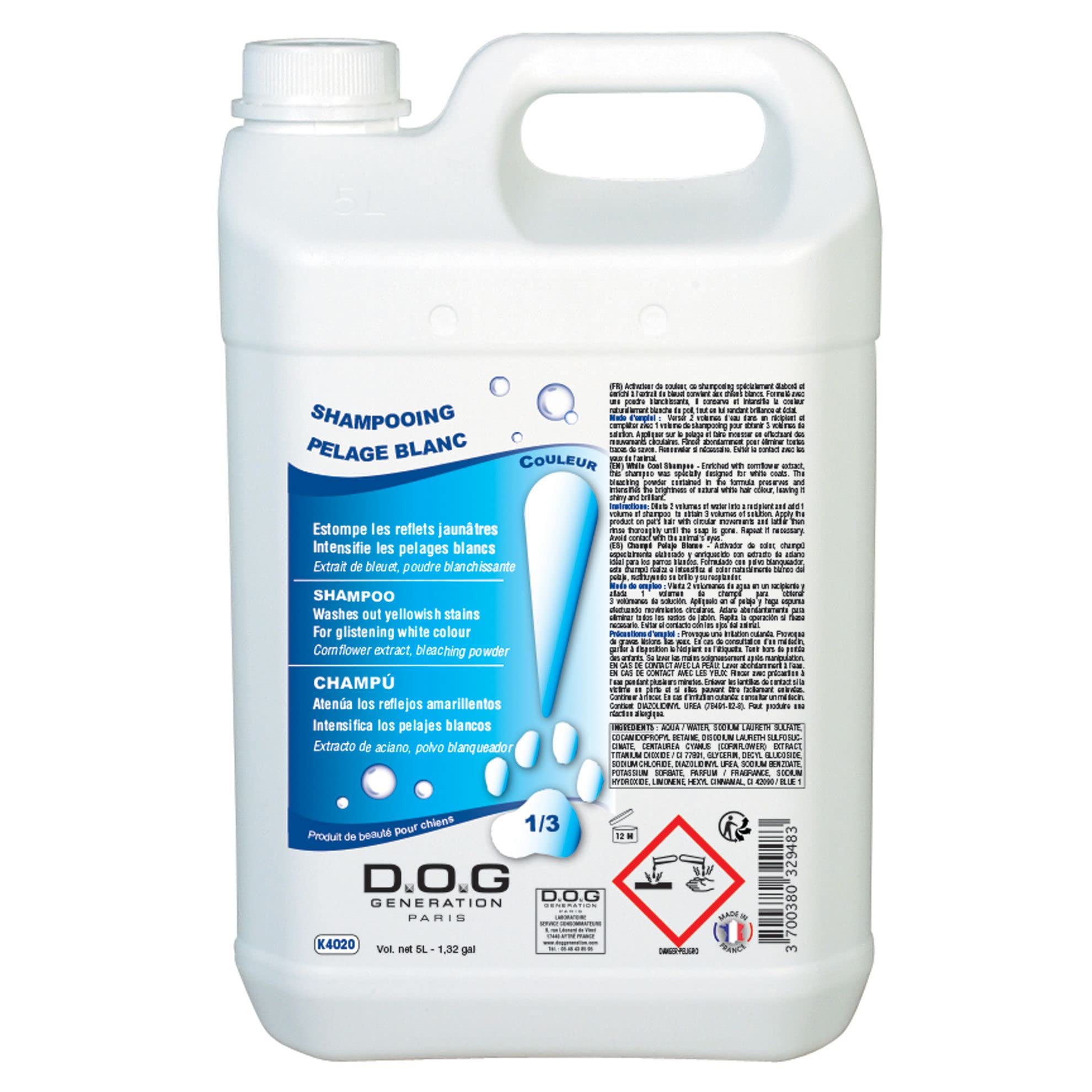 Dog Generation - SHAMPOOING Pelage Blanc