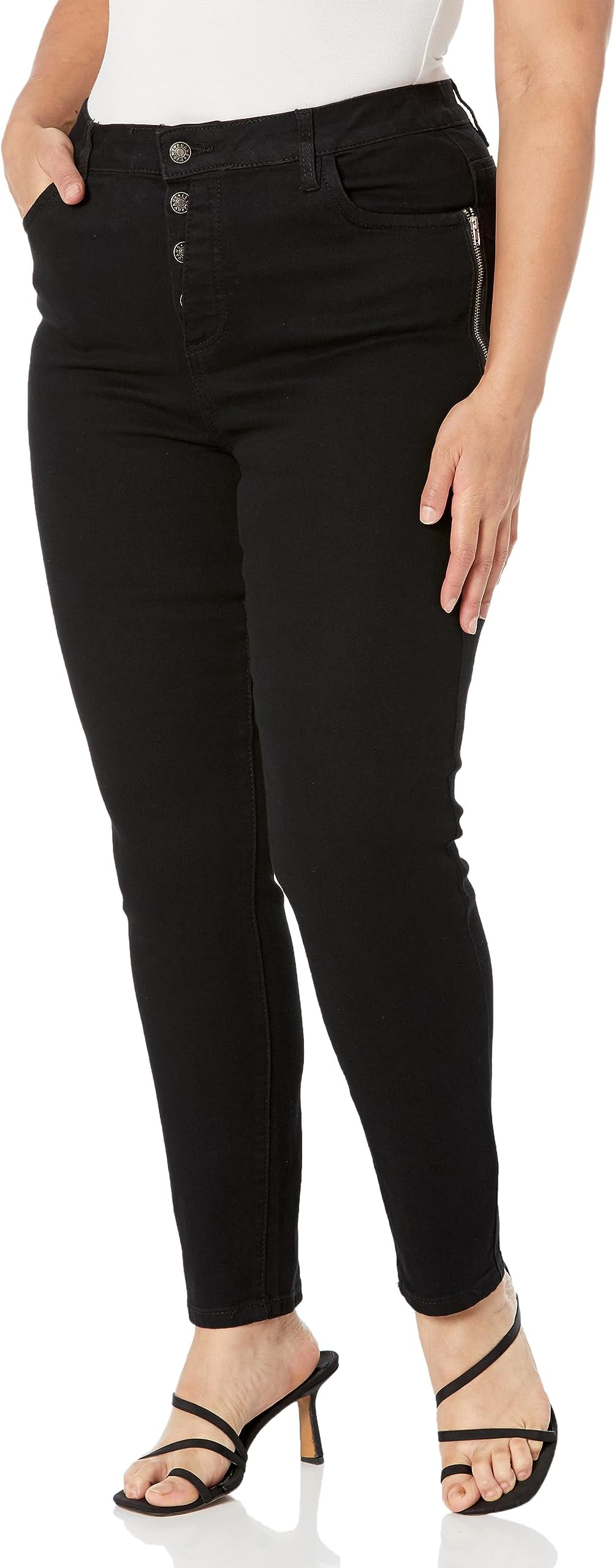 EVANS womens Evans Plus Size Jean Serendpity Zip Jeans