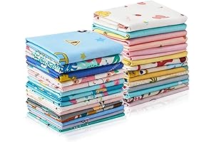 30 Assorted Cute Animal Nursery Fat Quarters