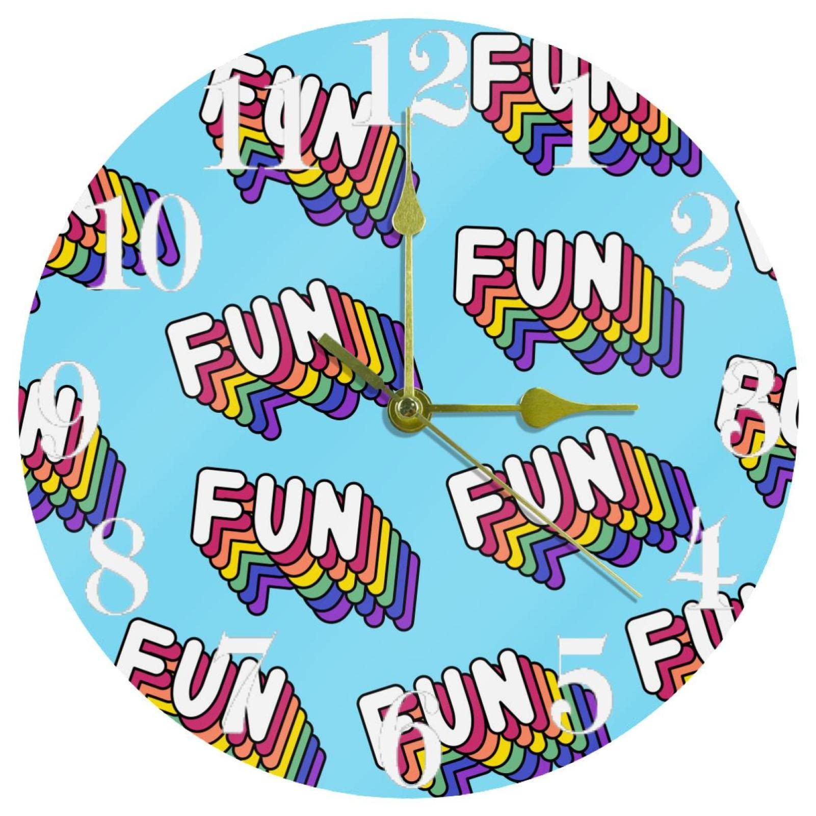Horloge murale sans tic-tac à quartz silencieuse de 25 cm à piles pour bureau