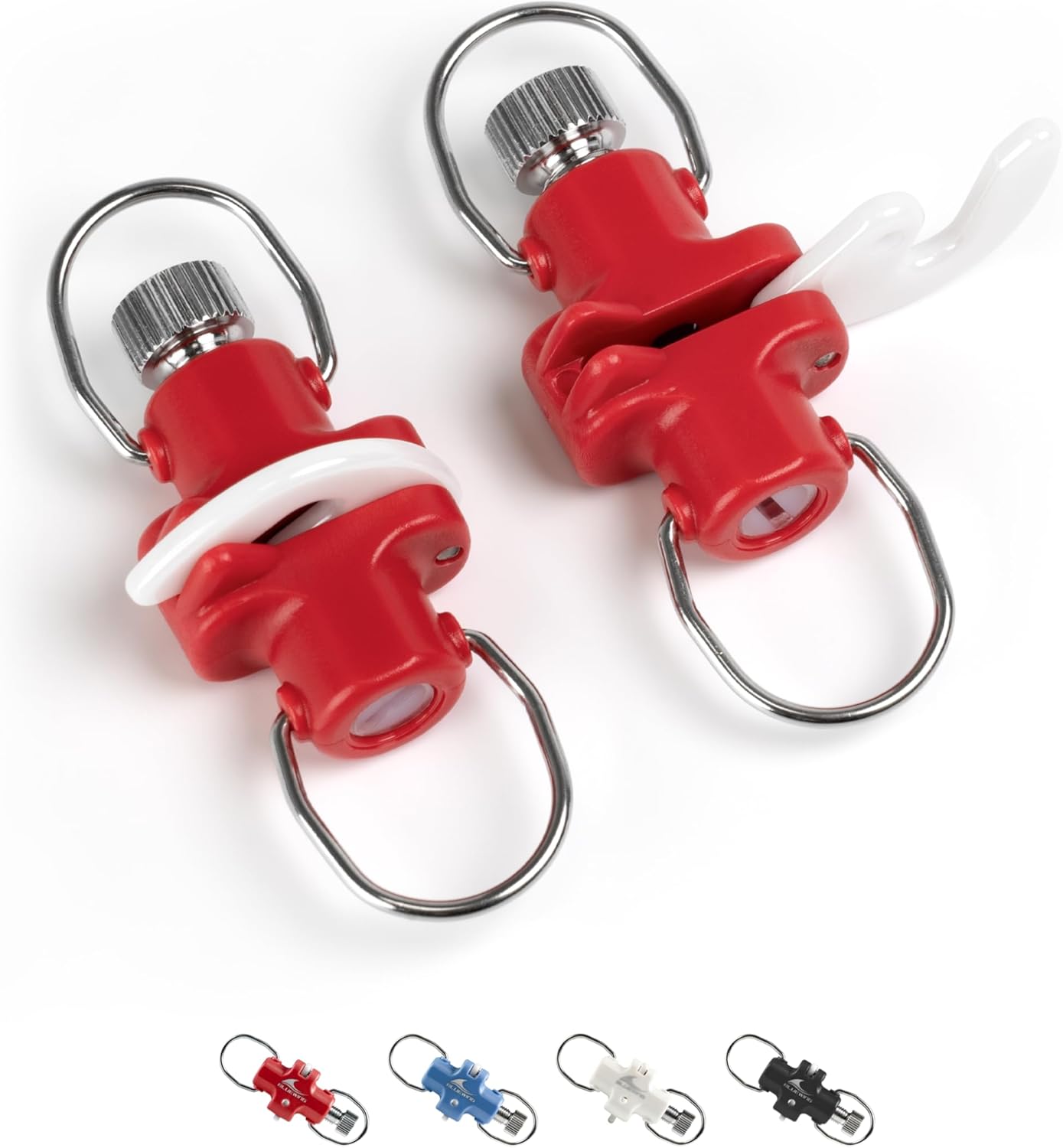 BLUEWING 2pcs Upgraded Zirconia Outrigger and Flat Line Release Clip UV Resistance Trolling Fishing Release Clips with with 0-40 lbs Adjustable Tension