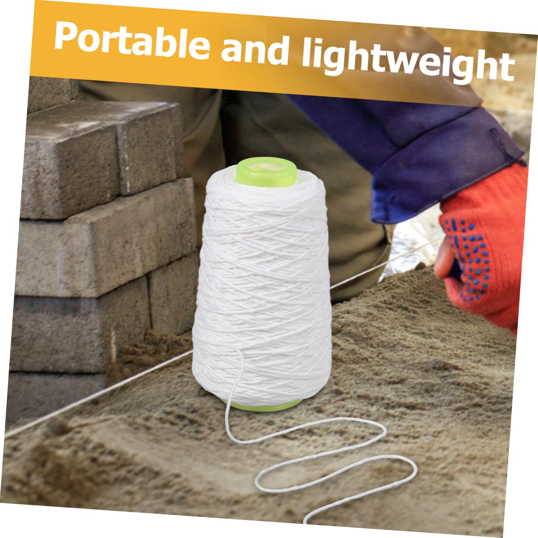 Gadpiparty 4rouleaux Ligne De Maçonnerie Pour Tracé De Chantier Outil De Disposition Pour Maçonnerie Et De Murs Corde Coton Pour Travaux Bricolage
