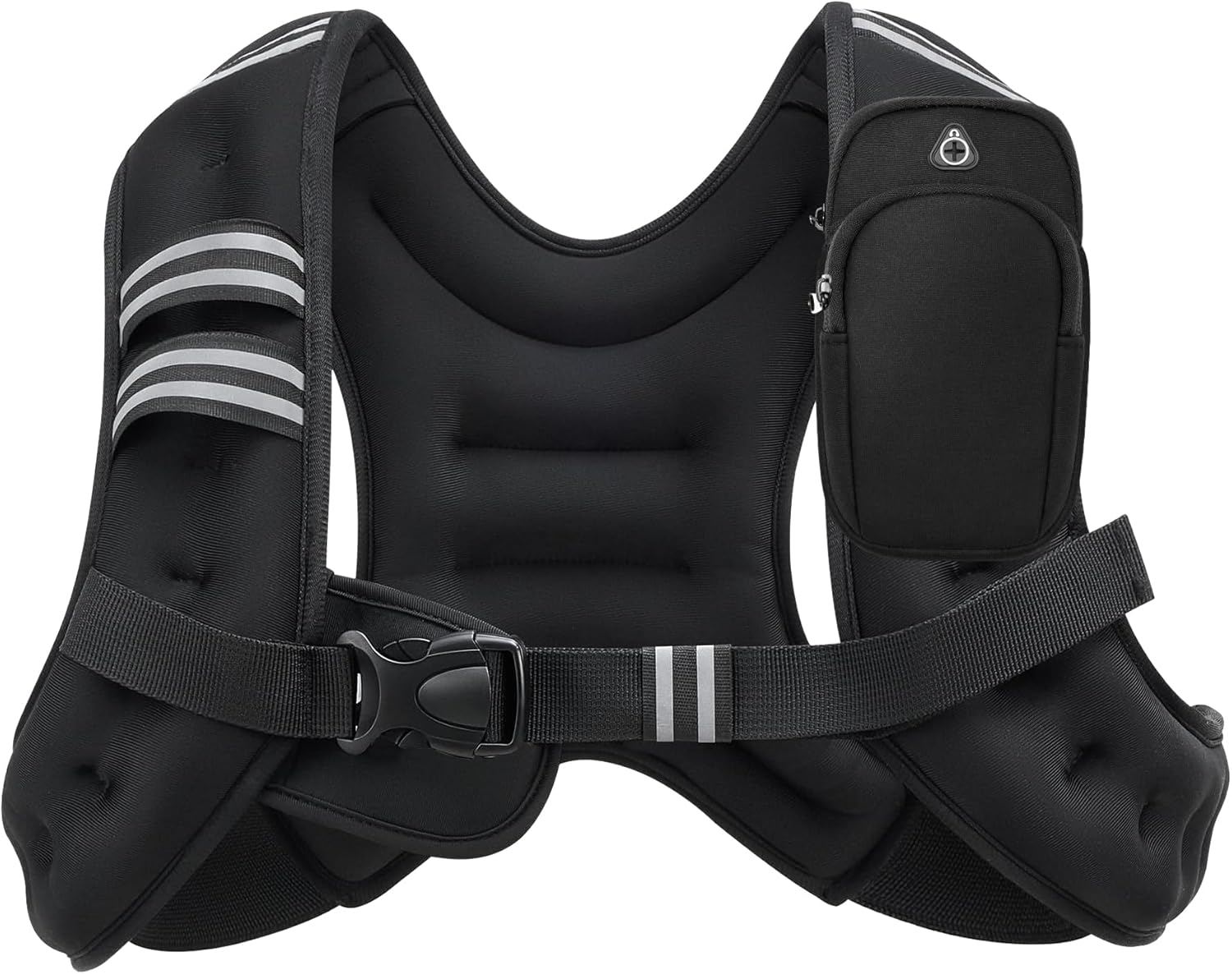 Weighted Vest for Men and Women 6lbs/8lbs/12lbs/16lbs/20lbs Adjustable Weights Rucking Vest for Walking, Strength, Training, Running