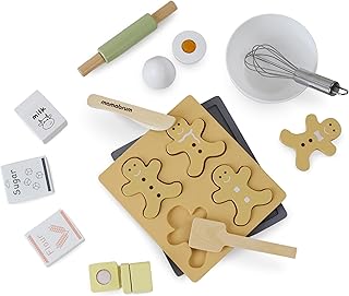 Sponsored You’re seeing this ad based on the product’s relevance to your search query.Learn more about this advertisement Mamabrum Wooden Gingerbread Baking Set for Kids - Educational Toy with Rolling Pin, Baking Mould and Ingredients - Promotes Creativity and Hand-Eye Coordination - Safe Play Set from 3 Years