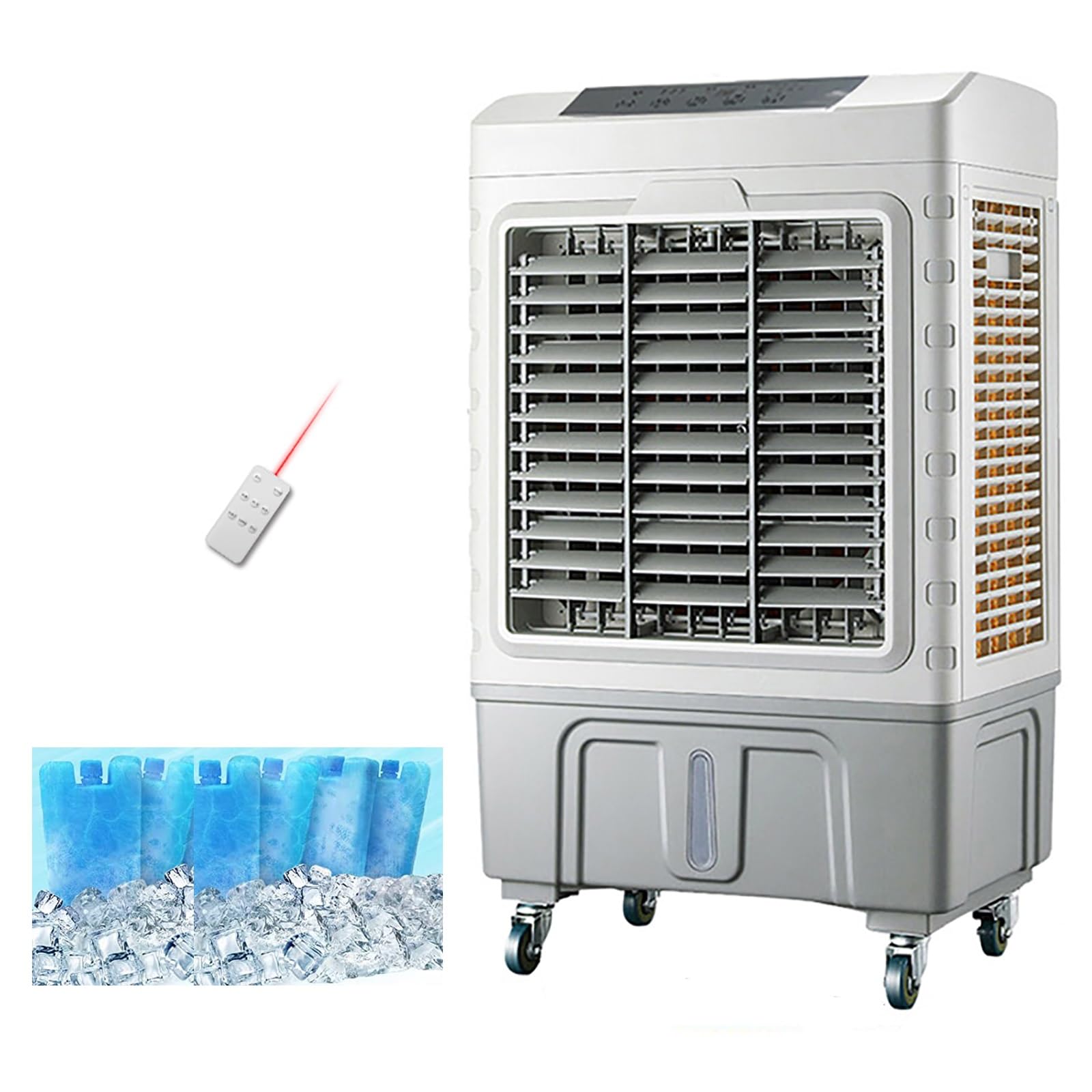 Saryedge Portable Air Conditioner, 3-In-1 Evaporative Air Cooler With Remote And Oscillation, Swamp Cooler, Humidifier, 7.5H Timer，，