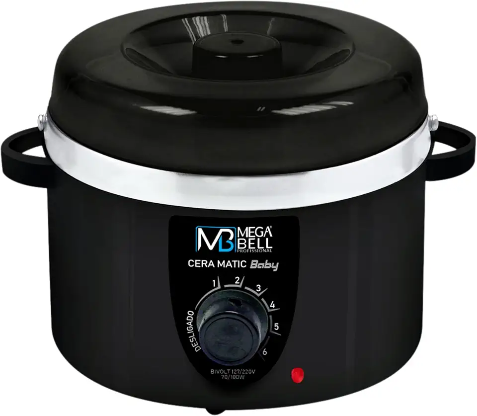 Mega Bell, Panela aquecedora de cera para depilação, Termocera, Cera-Matic Baby, Sem refil, Bivolt, 200g