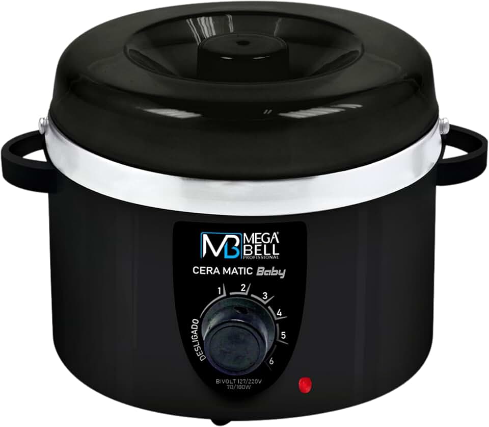 Mega Bell, Panela aquecedora de cera para depilação, Termocera, Cera-Matic Baby, Sem refil, Bivolt, 200g