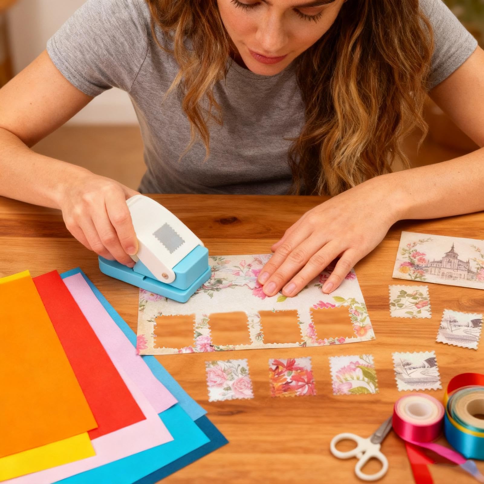 Punzones de papel para bricolaje portátil manual de alta resistencia