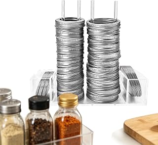 Clear Lid Organizer, Cup Storage Rack, 9.65x9.5x2.36in Anti Slip Display Holder with Stable Slot Design, Acrylic Kitchen Cabinet Organizer Style, Space Saving Drink Accessory for Pantry
