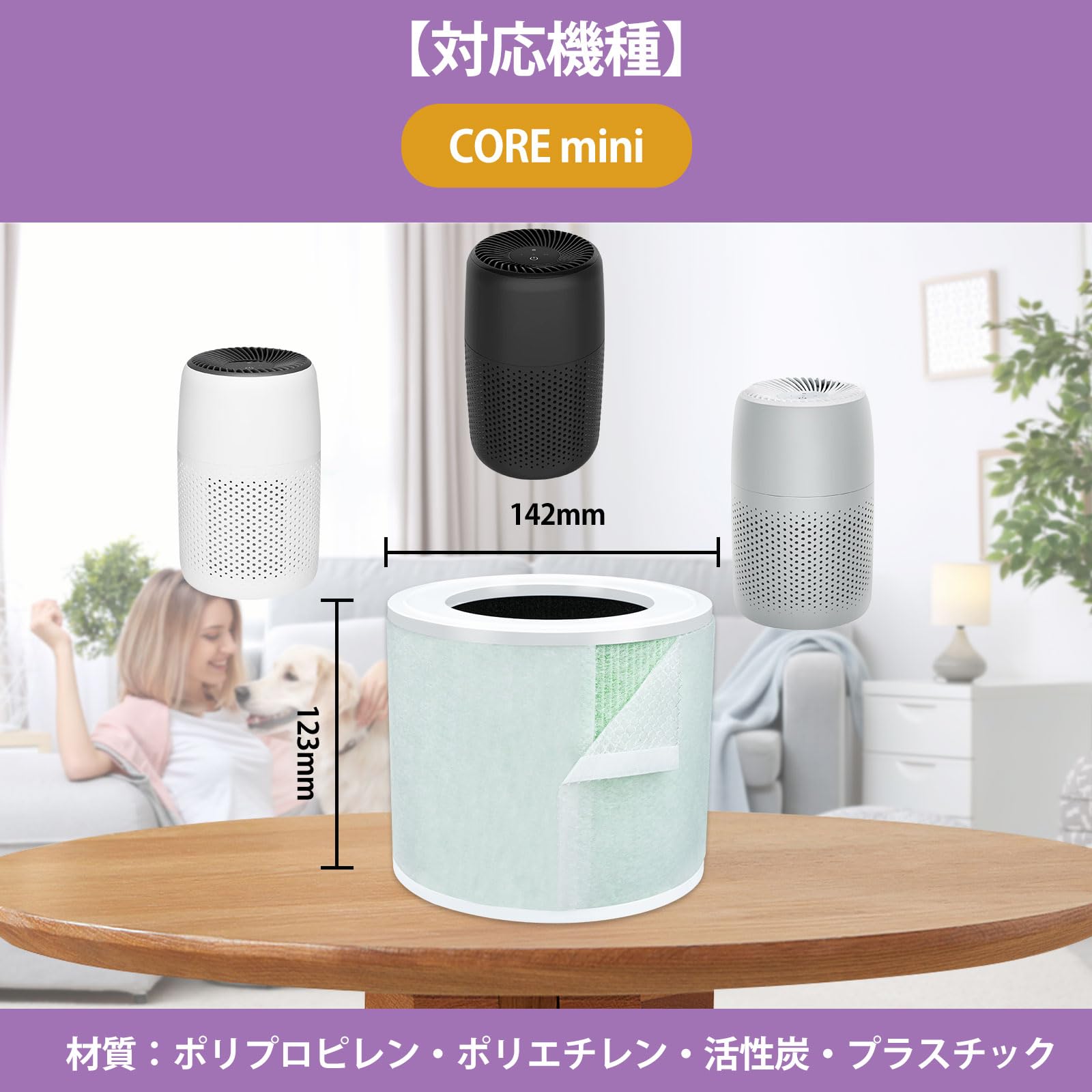 Amazon.co.jp: Core Mini 空気清浄機フィルター CoreMini 交換