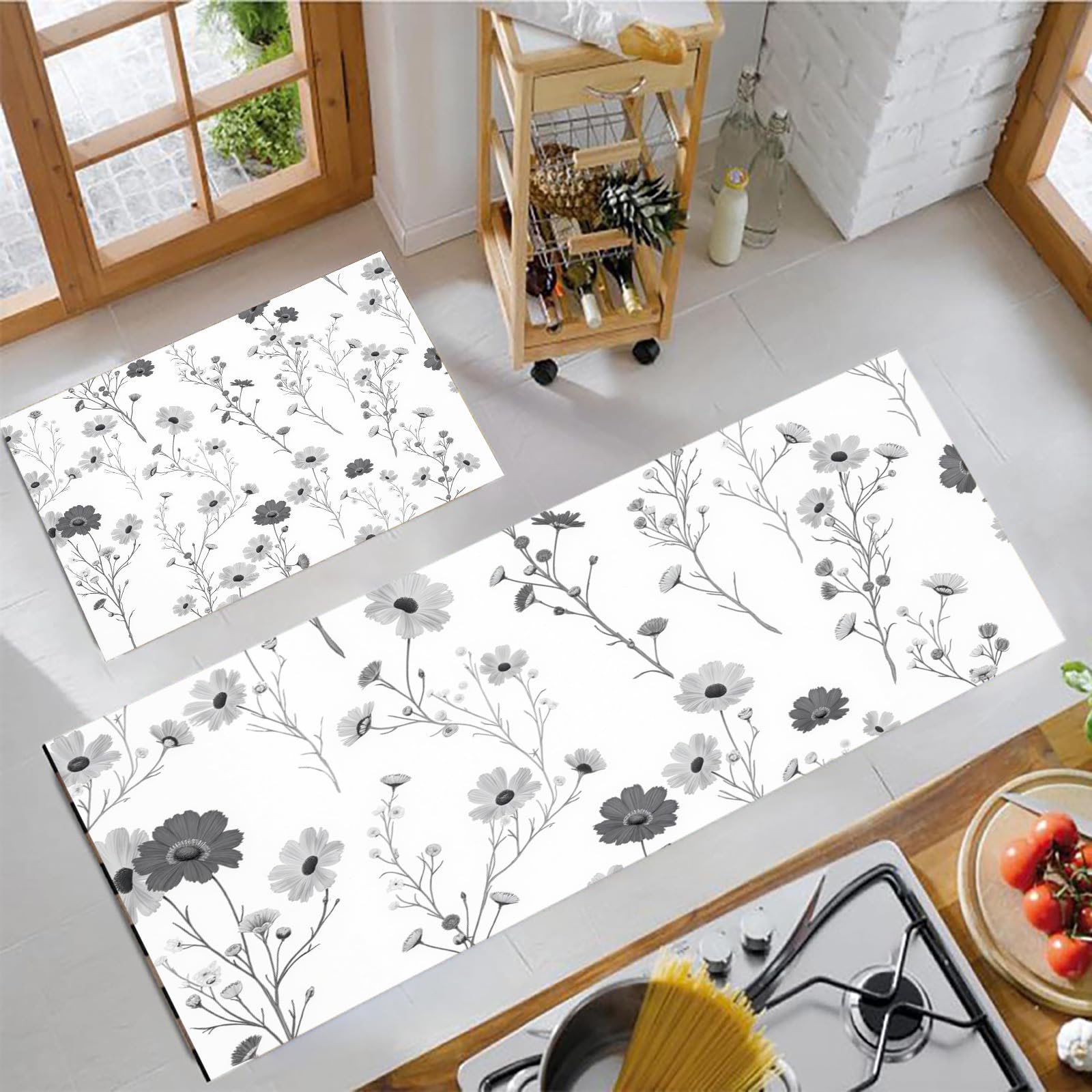 Alfombras lavables absorbentes de 45x150 cm ideales para pasillos transitos y comedores modernos