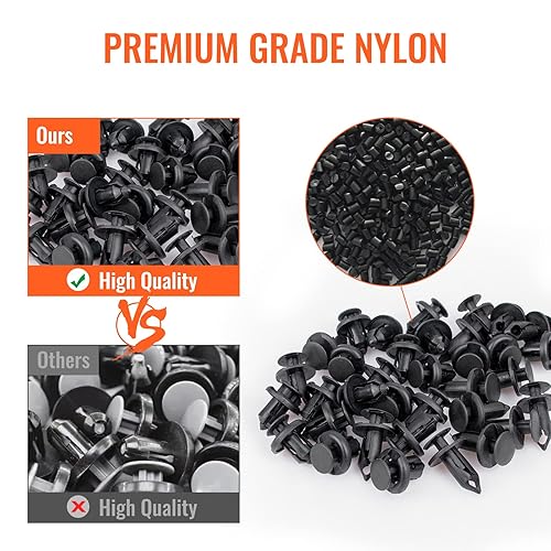 Miniatura 4 de 970 clips de remaches de plástico, 31 tamaños más populares, clips de retención con herramienta de extracción de molduras de automóvil para Ford GM,