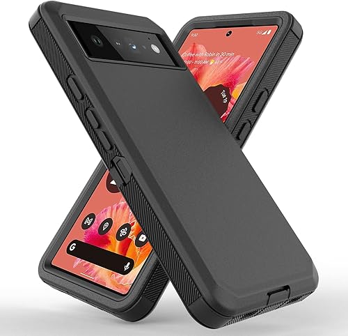 Miniatura 3 de Funda compatible con Google Pixel 6, funda para Pixel 6, incluye protector de pantalla, clip giratorio para cinturón, soporte para soporte de cuerpo