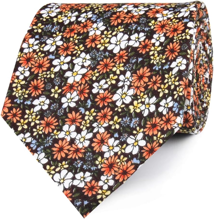 OTAA Floral Necktie Tie | Formal Neckties for Men | Groomsmen Wedding Ties