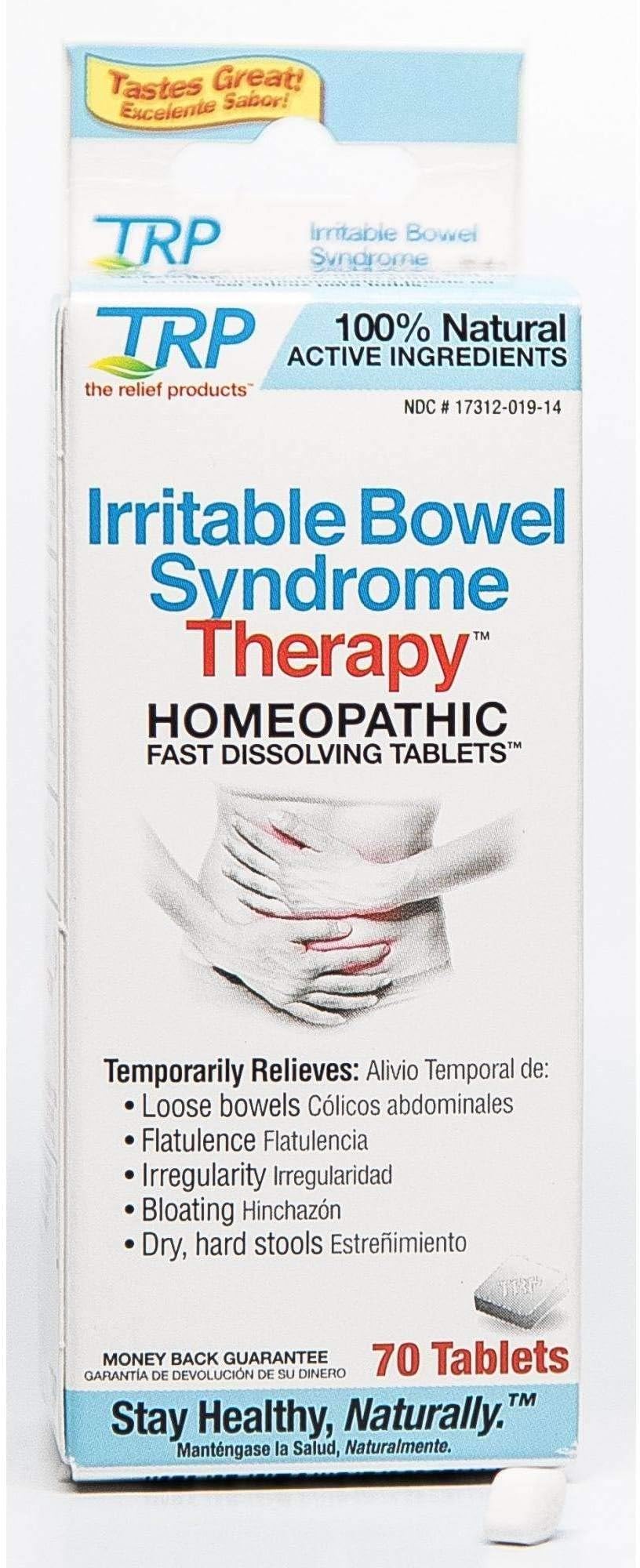 TRP Homeopathic Irritable Bowel Syndrome Therapy, 70 Tablets Per Bottle (2 Bottles)