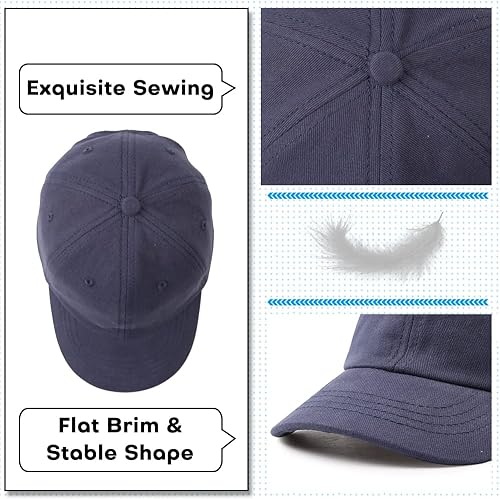 Miniatura 10 de Peecabe Gorra de béisbol para niños pequeños, unisex, de algodón, ajustable, para bebés, niños, gorra de béisbol para niñas de 1 a 5 años