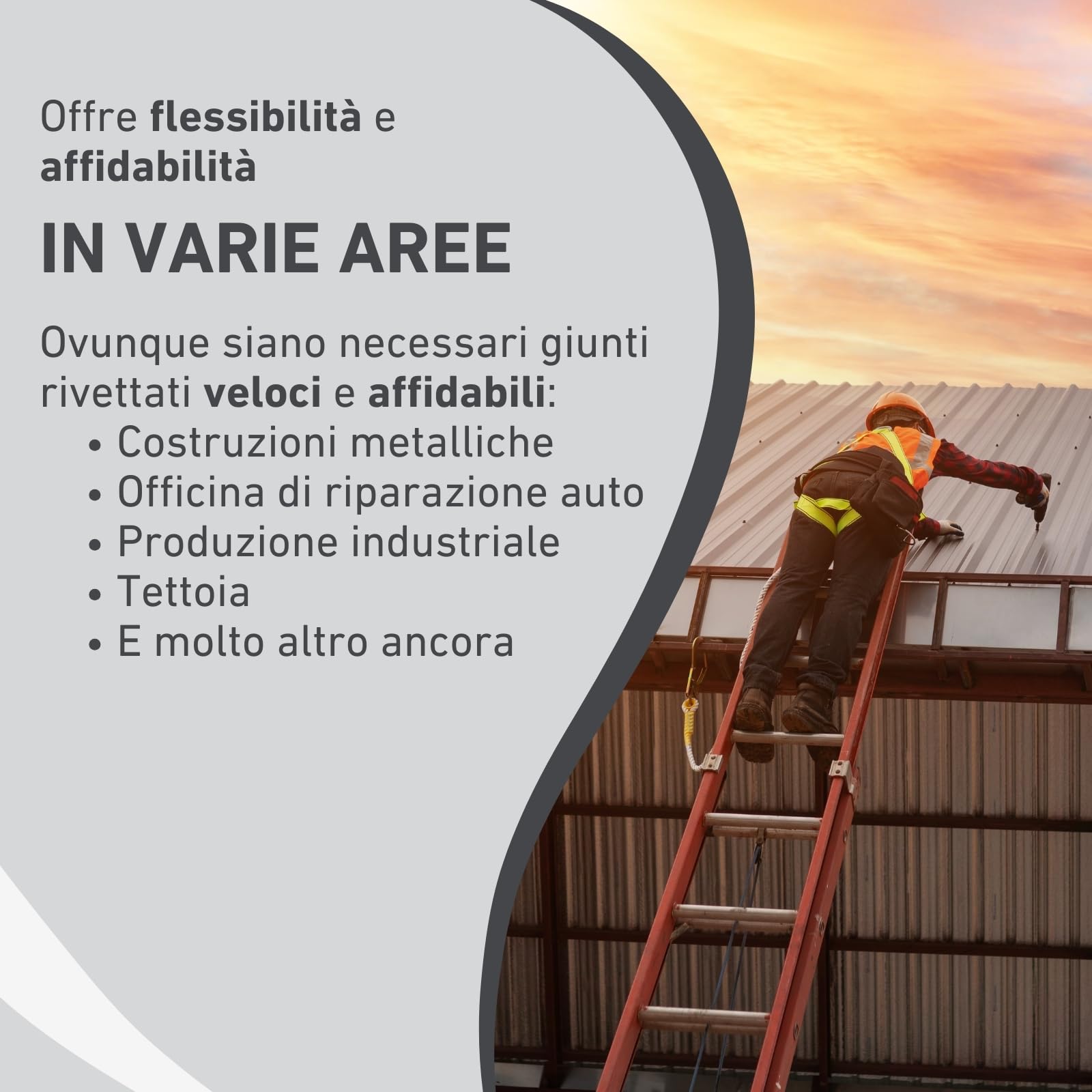 Accessorio per dado rivetto per avvitatrice a batteria e trapano I Rivettatrice per dadi in alluminio, acciaio e acciaio inox I Per rivetti ciechi con inserti M3-M12 I Adattatore