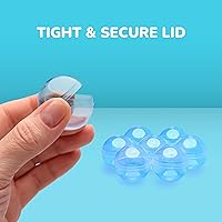 Vista 4 de Máquina expendedora de cápsulas redondas, 100 unidades, 1.26 pulgadas, cápsulas de máquina de chicles a granel, contenedor transparente a granel