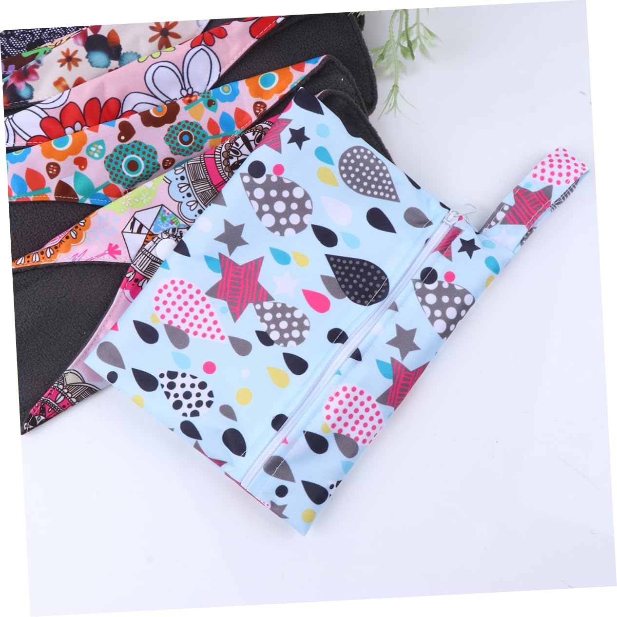 8pezzi Assorbenti Donna Lavabili in Cotone Traspirante Riutilizzabili e Resistenti con Sacchetto Blu per Ciclo Mestruale Confortevole e Sicuro