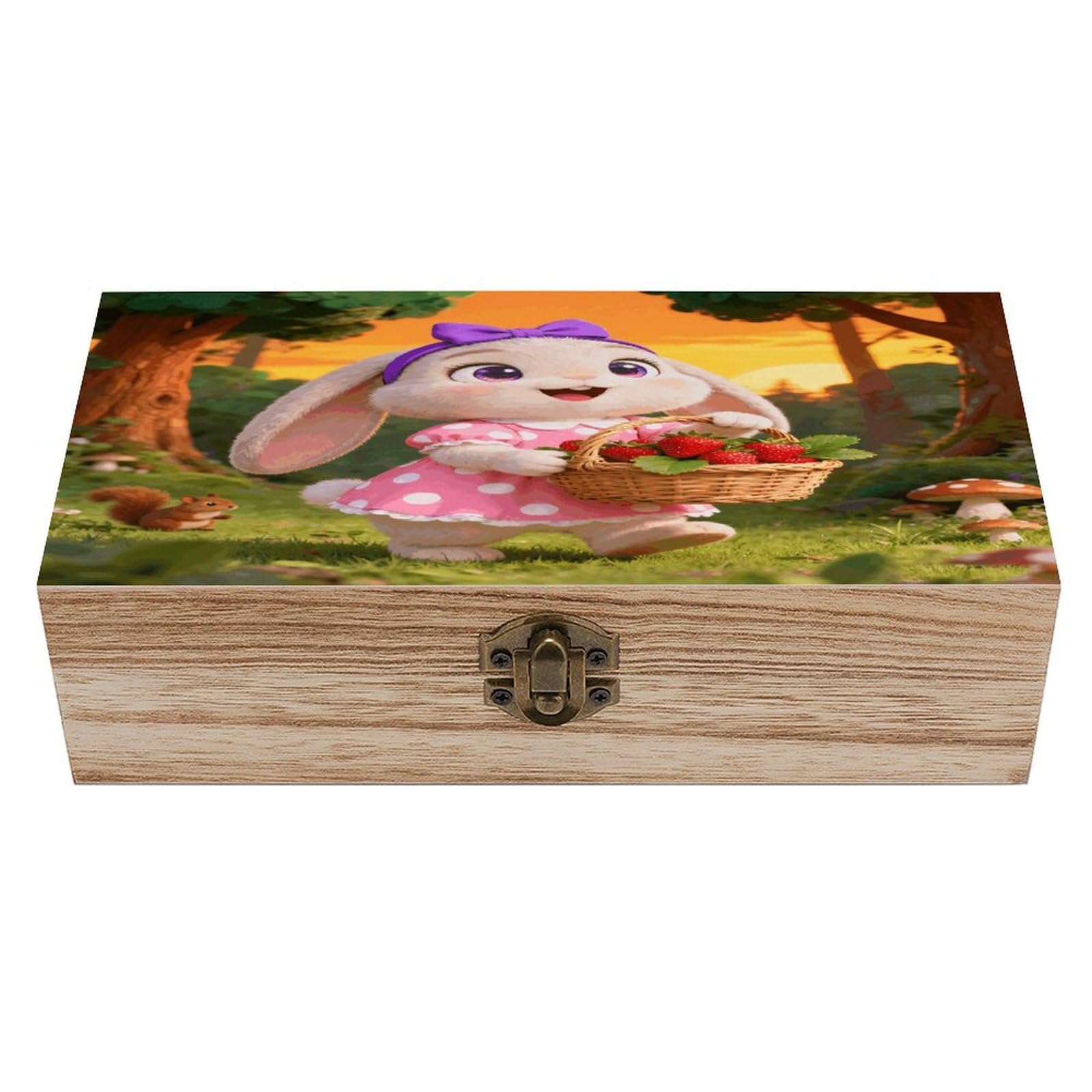 VstaDank Petunia Wooden Storage Box with Hinged Lid Natural Wooden Box Beautifully Keepsake Boxes Vintage Wood Boxes Jewelry Organizer Trinket Storage Chest Unique Gift