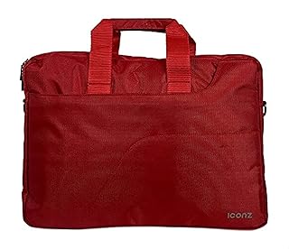 ICONZ MILANO Classic Laptop Bag, 15.6 Inches - Red