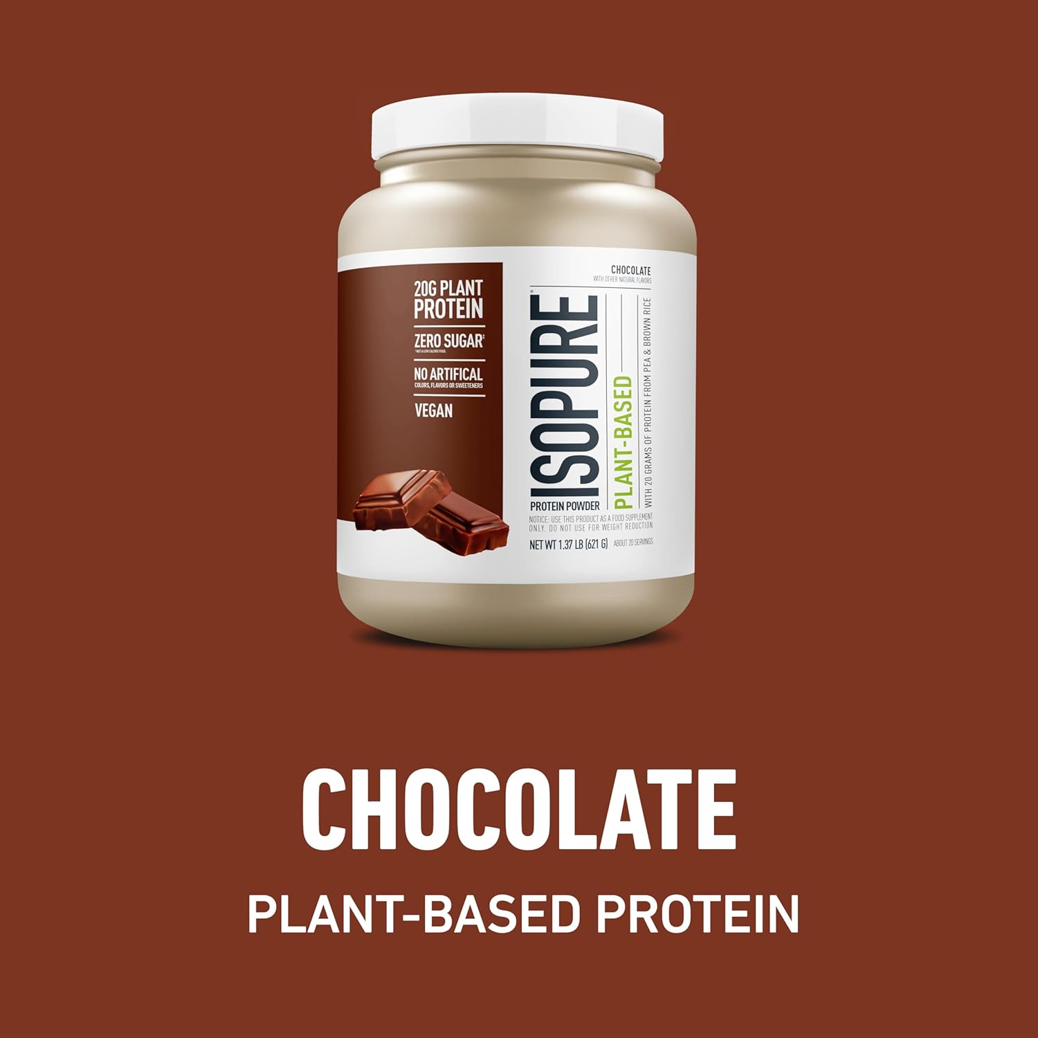 Bundle of Amazing Grass Greens Superfood Powder: Original, 30 Servings + Isopure Chocolate Vegan Protein Powder, Plant Based, Organic Pea Protein, Dairy Free, 20 Servings (Packaging May Vary)