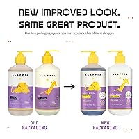 Vista 2 de Alaffia Champú y gel de baño para bebés y niños (16 onzas) y loción corporal (16 onzas), esenciales de baño diarios suaves para pieles delicadas