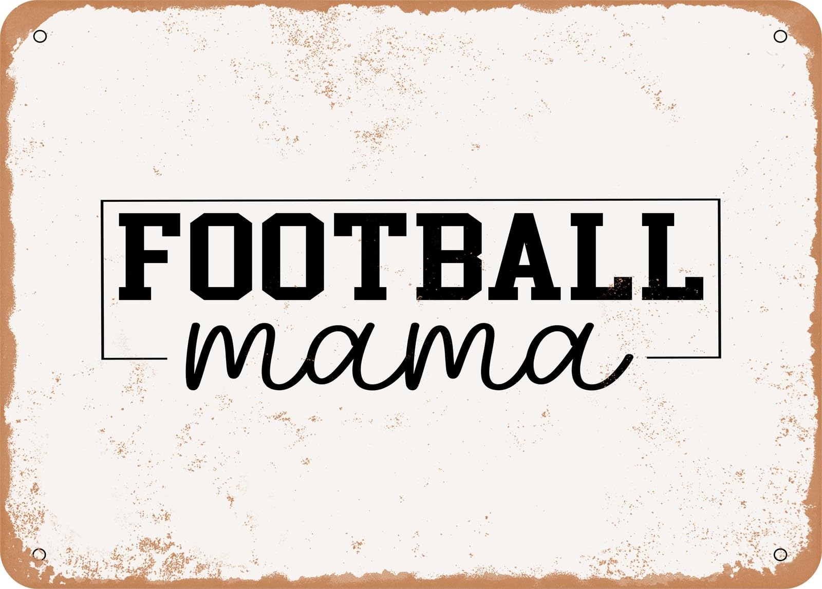 Metal Sign - Football Mama - 2 2 - Vintage Look Sign home decor