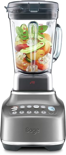 Sage SBL820SHY2GUK1 the Q Q Super Blender, ABS, 2400 W, 2 liters, Smoked Hickory