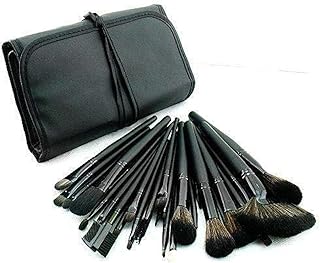 مجموعة فرش مكياج الوجه مع حافظة جلدية - 32 قطعة