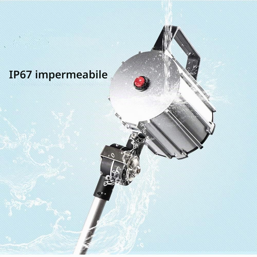 Lampada Pieghevole LED 7W IP67 Con Braccio Lungo - Impermeabile per Macchina Utensile CNC, Tornio - Braccio Prolungato in Alluminio Con Interruttore a Pulsante