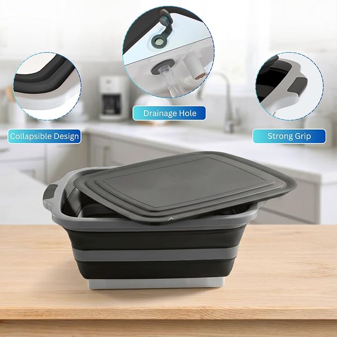 Set BBQ 3 piezas: Tupper plegable, garras carne, manta miniatura 6