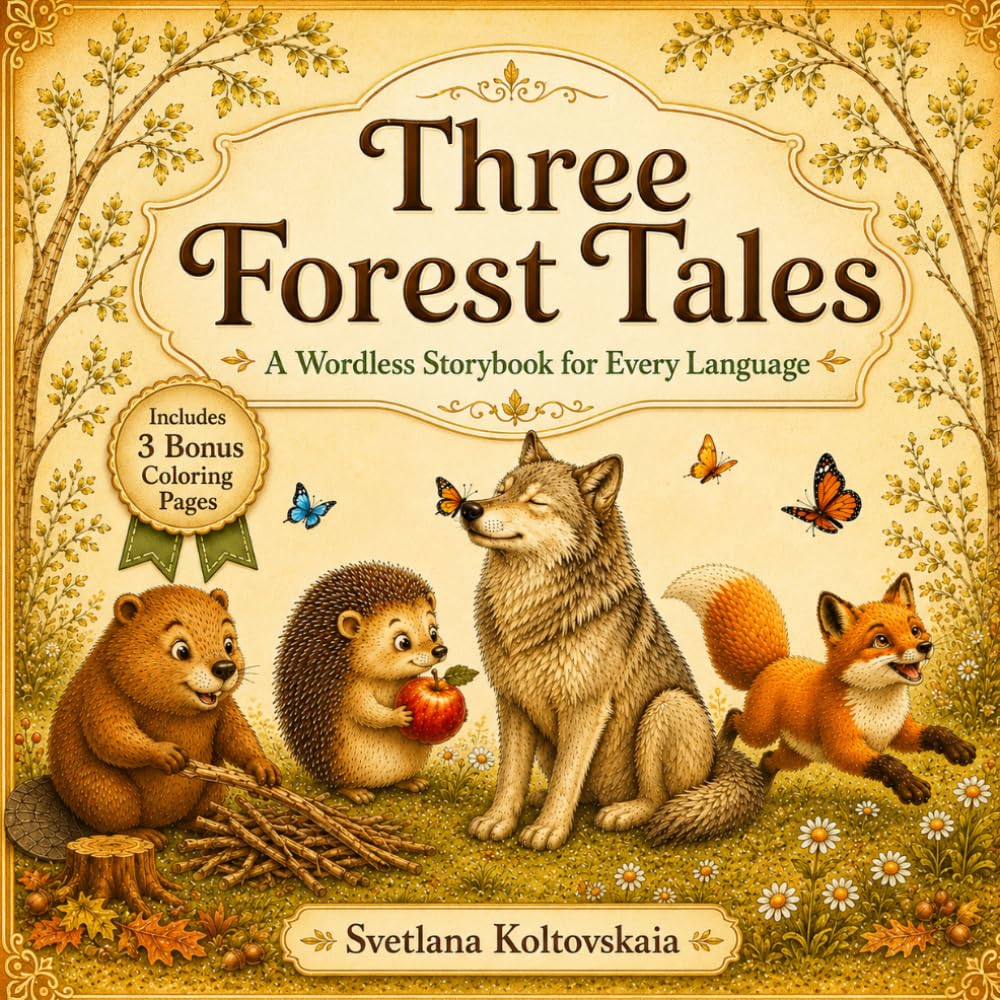 Three Forest Tales: A Wordless Storybook for Every Language