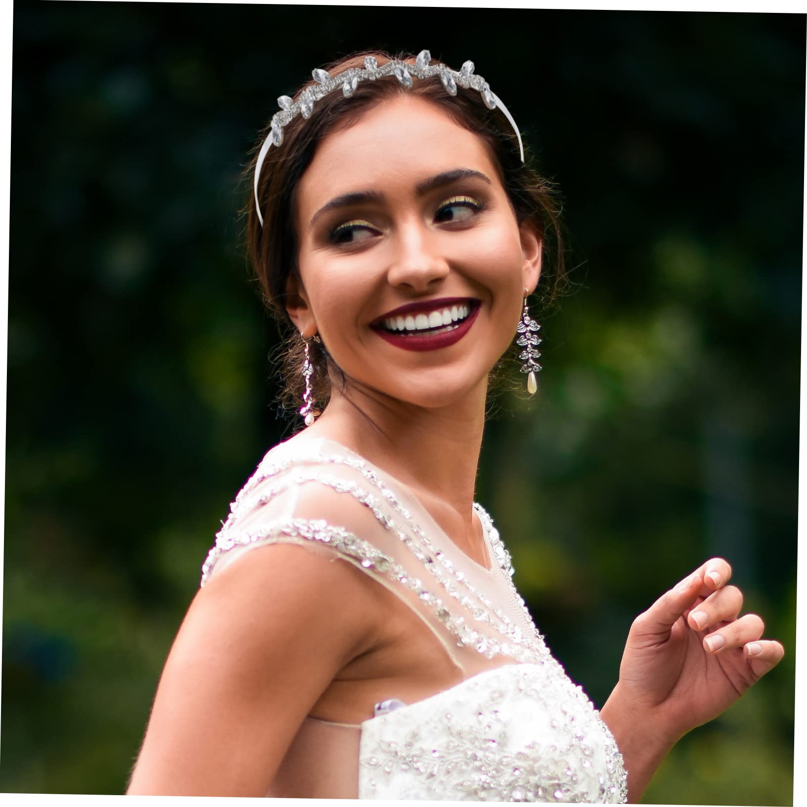 Healeved 16piezas Diadema De Novia Perlas y Rhinestones Accesorios Para Boda y Fiesta Para Damas De Honor y Celebraciones Elegantes