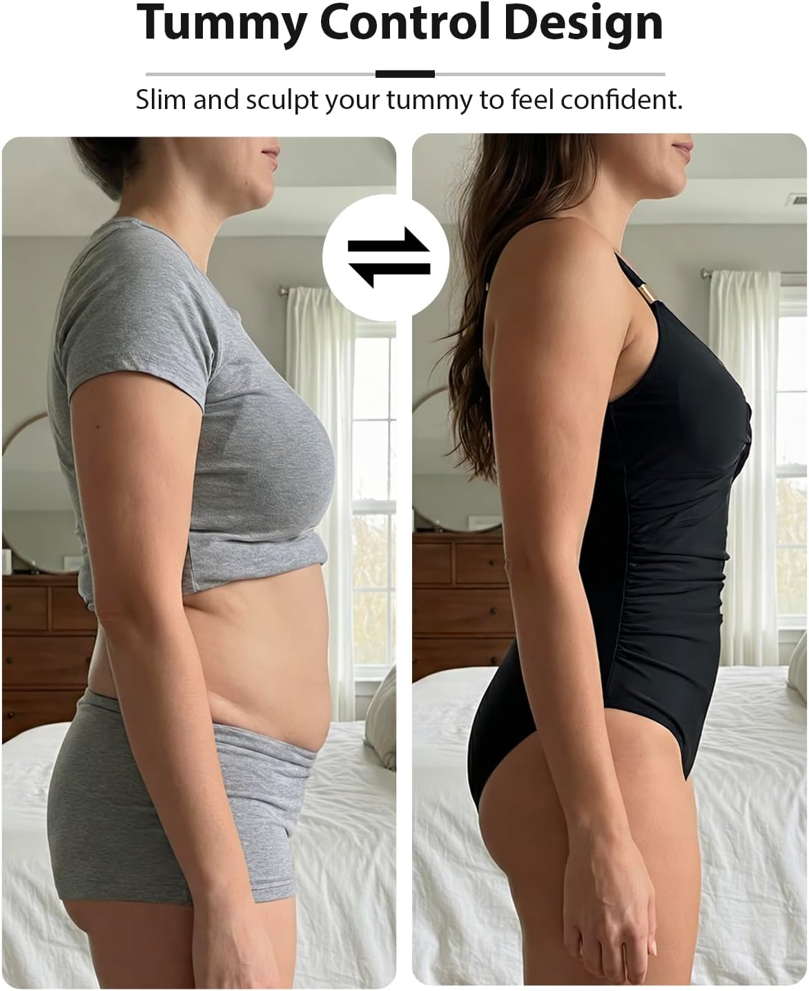 Daci Women's One Piece Swimsuit Tummy Control Bathing Suit Gold Metal Full Coverage Slimming Swimwear 2025 - Image 5