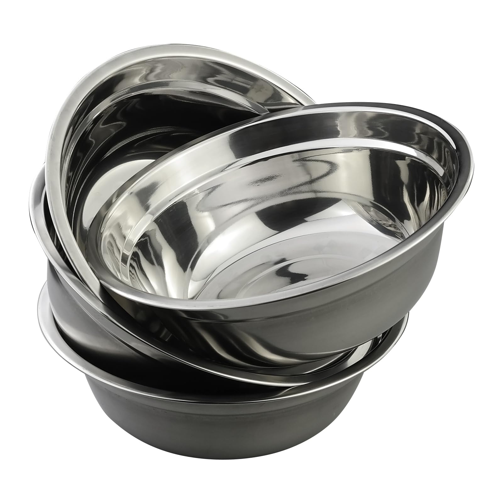 Morcte 4-Pack Metal Prep Bowl, Stainless Steel Bowls for Kitchen