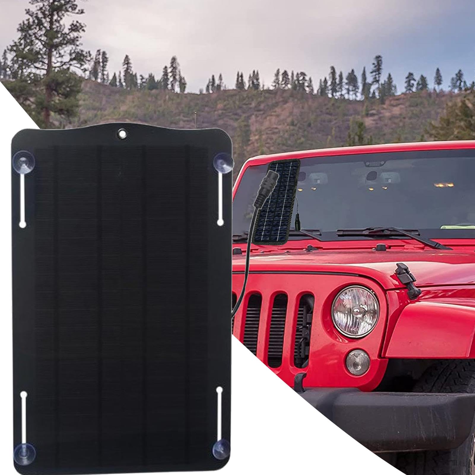 Caricabatteria solare portatile per auto - Batteria solare per auto a