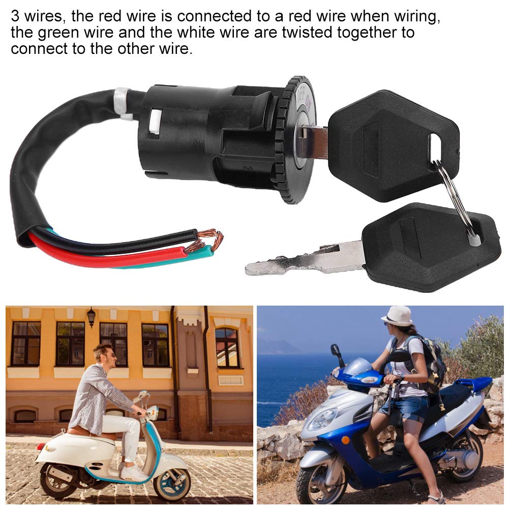 VERROUILLAGE INTERRUPTEUR Cl D'allumage Noir Pour Scooter Lectrique Avec EUR 6,96 - FR